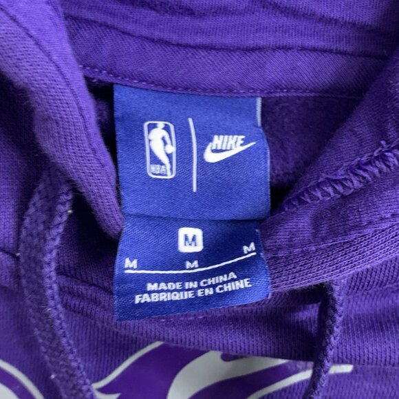Nike Hoodie Mens M Phoenix Suns NBA Team Logo Club Pullover Purple Basketball - Picture 5 of 9